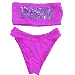 Vintage Y2K 2000 Victoria's Secret's Pink Two Piece Swim